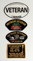 Vietnam Veteran Brothers Forever Military Embroidered Patch Lot (Qty 4) NEW - $19.99