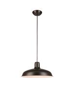 Project Source Bronze Farmhouse Warehouse Pendant Light - $81.93 CAD