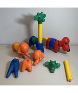 VTG Tupperware Zoo It Yourself Animal Lot Dog Giraffe Elephant TupperToy... - $42.08 CAD