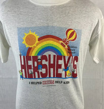 Vintage Hershey Chocolate T Shirt Single Stitch Promo 1992 Help Children - £19.65 GBP