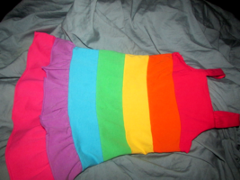 CIRCO summer DRESS 4T bands of color w/2 bottom ruffles (Nclst 9 - £5.46 GBP