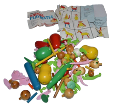 Vtg Animal Playmates Game Make Your Own Wood  Created by Tony Gardell Homeschool - £19.75 GBP