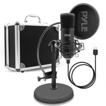 USB Microphone Podcast Recording Kit - Audio Cardioid Condenser Mic w/ Desktop S - £107.44 GBP