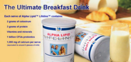 3 x 450g New Alpha Lipid Lifeline Colostrum Milk Powdered Drink DHL EXPRESS SHIP - £194.96 GBP