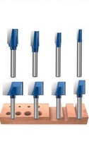 8pc Bottom Cleaning Router Bits Set 1/4” Shank 1/4,5/16,3/8,1/2,5/8,3/4,... - $19.79