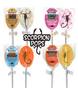 Scorpion Pops | Real Scorpions Encased in a Candy Sucker | All 4 Flavors - £11.85 GBP