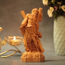 Saint Andrew Statue Apostle of the Lord Jesus Orthodox Icon Home Decor Christian - £63.85 GBP