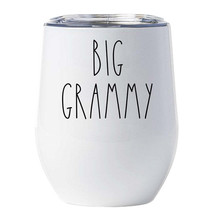 Funny Big Grammy Tumbler 12oz With Lid Mother&#39;s Day Wine Glass Xmas Gift For Mom - £18.21 GBP