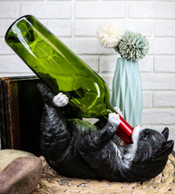 Ebros Feline Black and White Tuxedo Cat Wine Bottle Holder Caddy Figurine - $31.99