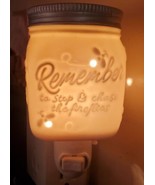 Scentsy Wall Plug In Mini Wax Warmer Chasing Fireflies Mason Jar Remembe... - $13.55