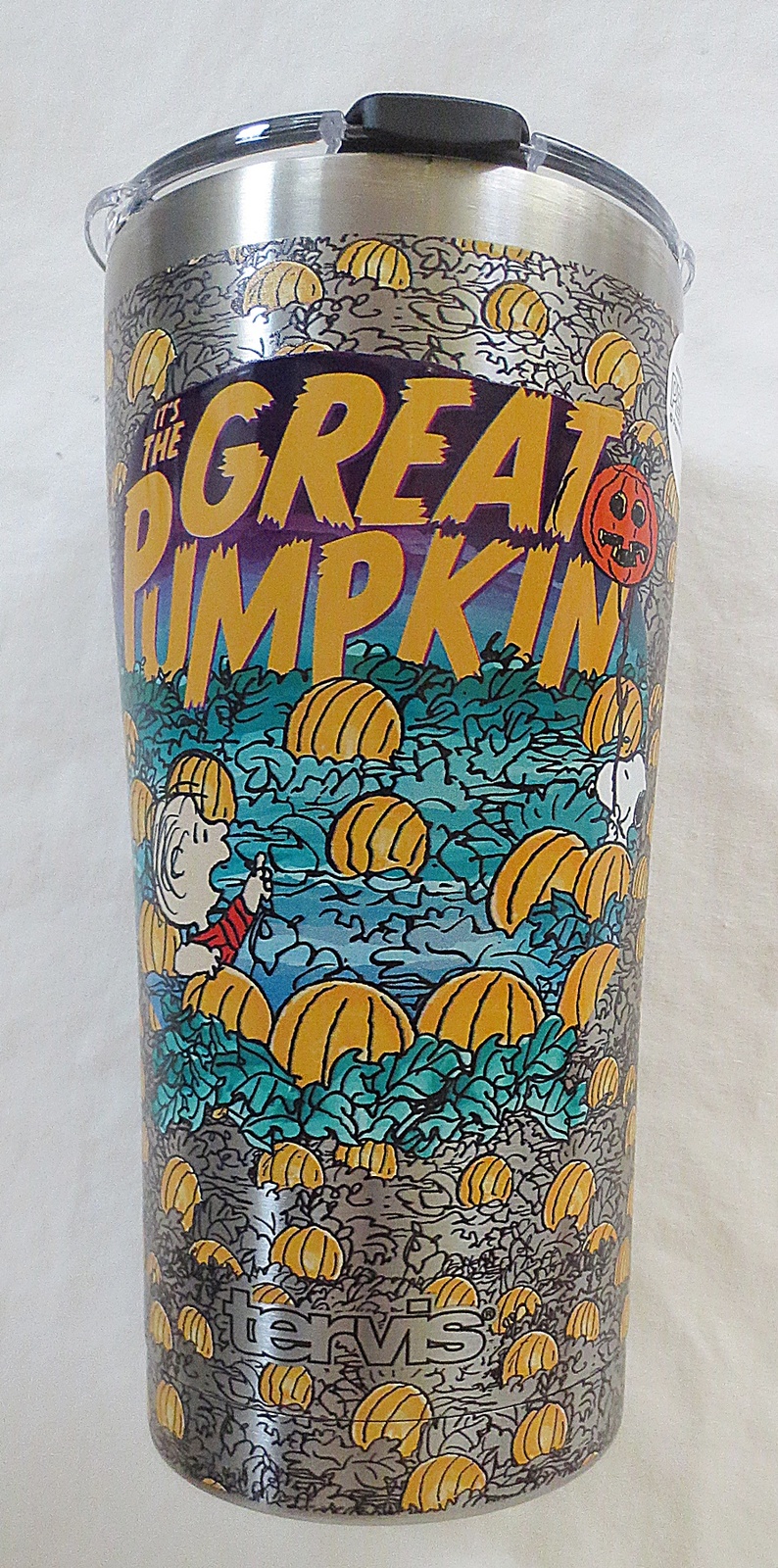 Primary image for Tervis Peanuts The Great Pumpkin 20-oz Stainless Steel Tumbler w/Hammer Lid