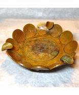 1945 - 1970s Antique Aztec Calendar copper trinket tray or ashtray~uniqu... - €49,92 EUR