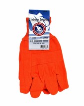 Large Orange Work Gloves - $3.09