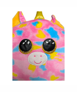TY Squish-A-Boo Fantasia 10" Unicorn Plush Toy Pink Blue Yellow Gold Horn - $8.90