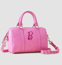 Barbie X Roots Mini Banff Leather Tote Bag/ Crossbody~ Strawberry Pink~NWT - £395.14 GBP