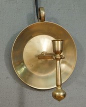 Vintage HUDSON Brass Metalware 1757 Wall Sconce Pendulum Taper Candleholder - £29.79 GBP