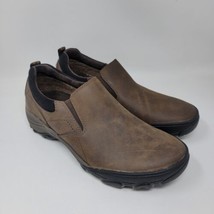 G.H. Bass Co Mens Hiking Shoes Sz 8.5 M Garfield Slip On Brown Leather Loafers - £36.08 GBP