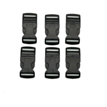 Lot Of 6 ACW Curved Plastic Side Release Buckles Size 1 Inch - £11.20 GBP