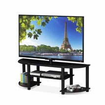 TV Stand For 55 Inch Flat Screens Entertainment Center Storage Dark Walnut - £43.46 GBP