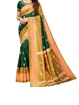 Poly Silk Saree Sari Indian Without Blouse Piece Maxi Women Dress Free S... - $447.54 MXN