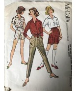 Vintage McCall&#39;s # 4822 Sewing Pattern Juniors Sz 13 Pants Shorts Blouse... - £22.91 GBP