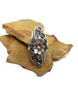 Vintage Navajo Randall Endito Sterling Silver Ring Sz 7.25 - €97,81 EUR