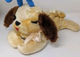 Vintage Knickerbocker Sleepy Head Puppy Dog Plush Bell Rattle Tail  50s 60s - $49.00