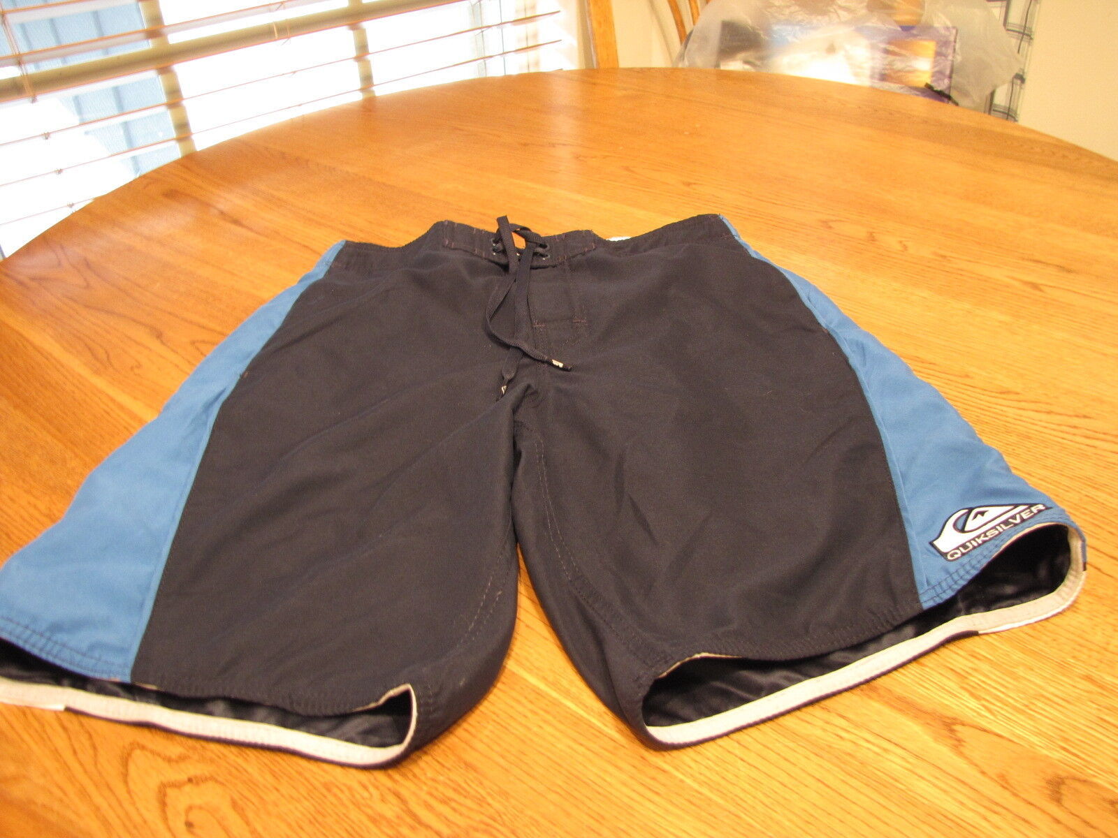 Men&#39;s Quiksilver swim surf board shorts trunks S banzai navy JM223 50307... - $19.04