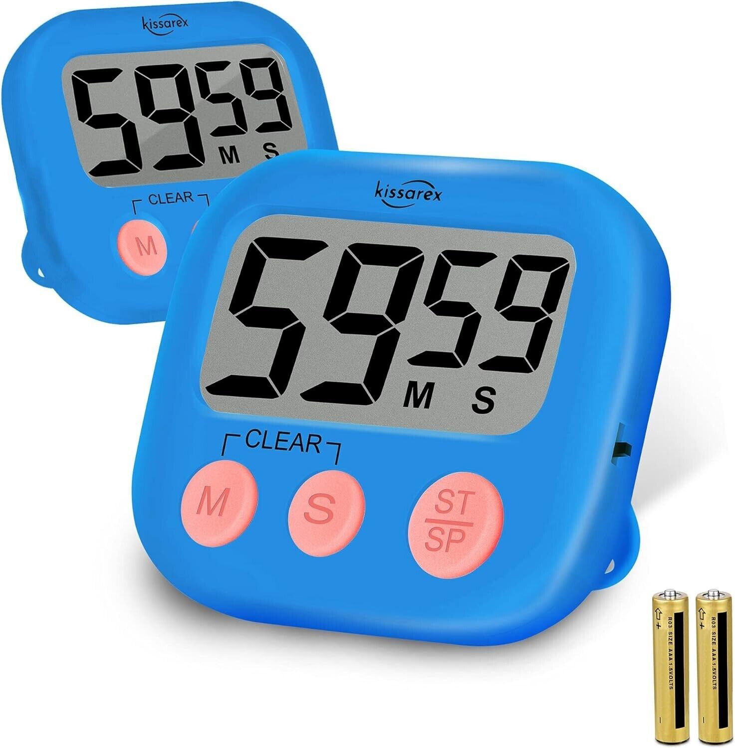 (2) Kissarex Digital Kitchen Countdown Timer: Teachers Classroom Countdo... - $6.95
