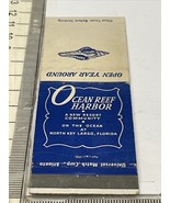 Rare Matchbook Cover  Ocean Reef Harbor  North Key Largo, Florida  Unstr... - €12,37 EUR