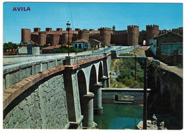 France. Very Fine Unused Postcard . Avila. Walls and Nuevo Adaja Bridge . - £2.39 GBP