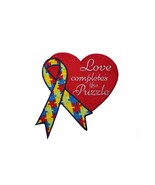 Awareness Ribbon Autism Awareness Embroidered Iron On Patch 3.5&quot; x 3.5&quot; ... - $12.07 CAD