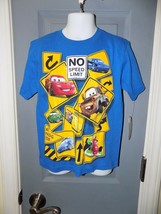 Disney Cars 2 No Speed Limit Blue Ss T-SHIRT Size Xxs (2/3) Boy&#39;s New - £13.20 GBP