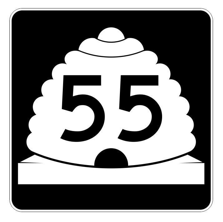 Utah State Highway 55 Sticker Decal R5393 Highway Route Sign - $1.45 - $15.95