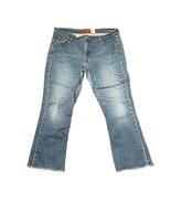 Levis 515 Women&#39;s Nouveau Bootcut Jeans Hi-Rise Plus Size Raw Hem Wash D... - £15.77 GBP