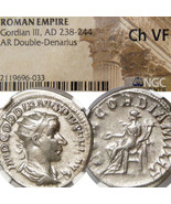 GORDIAN III. Concordia. NGC Choice VF. Roman Empire Double Denarius Silv... - £125.73 GBP