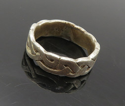 925 Sterling Silver - Vintage Petite Celtic Knot Smooth Band Ring Sz 5.5- RG9432 - £23.14 GBP