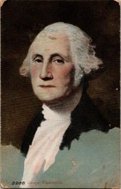 George Washington Postcard US President Portrait American History Vintage - £3.13 GBP