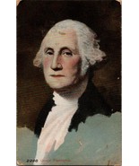 George Washington Postcard US President Portrait American History Vintage - £3.18 GBP
