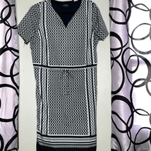 The Limited Black Ivory Geometric Blouson Dress - £13.85 GBP