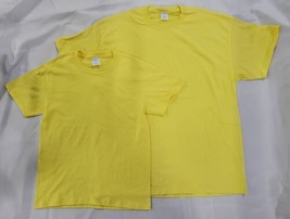 Lot of 64 Port &amp; Company Yellow T-shirts 45 Adult &amp; 19 Youth Shirts, Sizes S-XL - £219.07 GBP