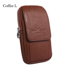 Norbinus Men Genuine Leather Waist Bag Fanny Packs Hip Bum Belt Hook Bag Coin Po - £58.84 GBP