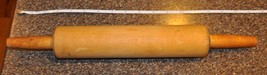 Vintage Wooden Rolling Pin, Solid Wood, 17 inches - £18.37 GBP