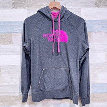 The North FacePullover Logo Hoodie Sweatshirt Gray Kangaroo Pocket Women... - £19.70 GBP