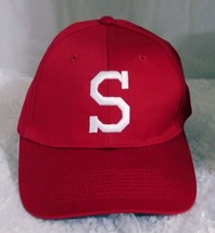 New PORT & COMPANY Red Baseball Cap "S" - Size Adult - 100% Cotton! - $14.01