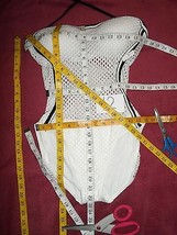 Robin Piccone Cameron Mesh One Piece Swimsuit WHITE SIZE 12-$146 NWOT - $57.28