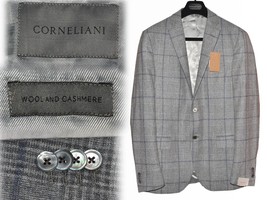 Corneliani Men&#39;s Jacket Wool And Cashmere 50 Or 56 Eu / 40 Or 46 Us Uk CO04 T2P - £262.71 GBP