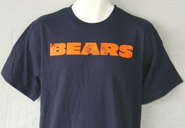 Chicago Bears T-Shirt Men&#39;s Size Medium Blue Vintage Football NEW Short Sleeve - £12.90 GBP