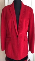 Coldwater Creek Red One Button Blazer Jacket Women’s 10 - £23.73 GBP