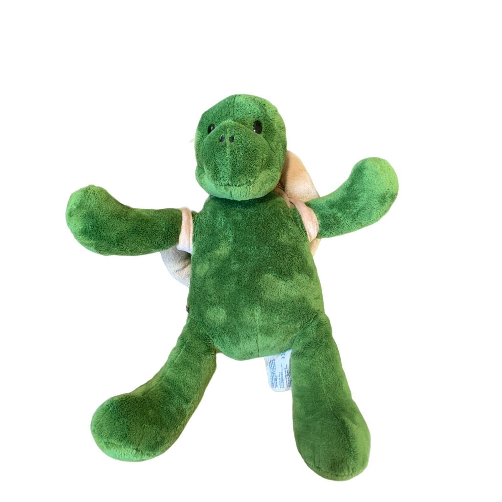 Build A Bear Plush Stuffed Animal Toy Turtle with Shell 17 in tall Green... - $16.82